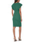 Фото #2 товара Petite Scuba-Crepe Boat-Neck Sheath Dress