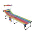 Sun-lounger Textiline 190 x 60 x 31 cm Multicolour Parasol Pockets Headrest