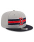 Фото #3 товара Men's Gray, Navy Boston Red Sox Band 9FIFTY Snapback Hat