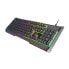 Фото #1 товара Клавиатура натек генезис род 400 RGB - стандартная - USB - мембранная - QWERTY - RGB LED - черная
