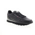 Фото #2 товара Reebok Classic Leather Mens Black Leather Lace Up Lifestyle Sneakers Shoes