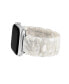 Women's Ivory Marbled Acetate Expansion Bracelet designed for 42/44/45/Ultra/Ultra 2 Apple Watch