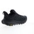 Фото #8 товара Hoka Kaha 2 Low 1123190-BBLC Mens Black Leather Athletic Hiking Shoes