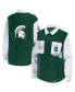 ფოტო #1 პროდუქტის Women's Hunter Green Michigan State Spartans Button-Up Shirt Jacket