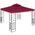 Фото #4 товара Алтана садовая складная Uniprodo UNI_PERGOLA_3X3R - Красное вино 3 x 3 x 2,6 м