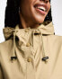 Фото #4 товара ASOS DESIGN Tall rubberised rain parka coat in stone