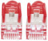 Фото #2 товара Intellinet Network Patch Cable - Cat6A - 2m - Red - Copper - S/FTP - LSOH / LSZH - PVC - RJ45 - Gold Plated Contacts - Snagless - Booted - Lifetime Warranty - Polybag - 2 m - Cat6a - S/FTP (S-STP) - RJ-45 - RJ-45