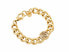 Distinctive gold-plated bracelet with Brilliant LJ1623 crystals