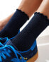 Фото #4 товара Vero Moda glitter sock with frill edge in navy