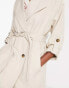 Фото #6 товара Stradivarius trench coat in light stone