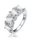 Фото #1 товара Sterling Silver Cubic Zirconia Radiant Cluster Ring