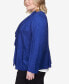 Фото #3 товара Plus Size Downtown Vibe Suede Long Sleeve Jacket