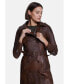 Фото #2 товара Women's Genuine Leather Trench Coat, Whiskey