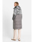Фото #2 товара Women's Longline Quilted Coat with Hood made 3M Thinsulate[TM]