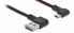Фото #4 товара Delock EASY-USB 2.0 Cable Type-A male to EASY-USB Type Micro-B male angled left / right 1 m black - 1 m - USB A - Micro-USB B - USB 2.0 - Black