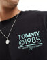 Фото #3 товара Tommy Jeans regular 1985 pop logo t-shirt in black