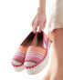 Фото #2 товара ASOS DESIGN Journal flatform espadrilles in multi