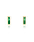 ფოტო #1 პროდუქტის Malachite Bar Stud Earrings