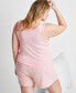 ფოტო #7 პროდუქტის Women's Ribbed Modal Sleep Tank Top XS-3X, Created for Macy's