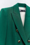 Фото #12 товара Двубортный пиджак приталенного кроя ZARA