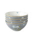 Фото #1 товара Heritage Collectables Midnight Pinstripe Bowls in Gift Box, Set of 4