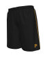 Фото #1 товара Men's Black Pittsburgh Pirates Big Tall Mesh Shorts