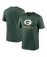 Фото #3 товара Men's Green Green Bay Packers Infographic Performance T-shirt