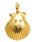 ფოტო #1 პროდუქტის 14k Gold Charm, Seashell Charm