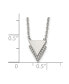 ფოტო #2 პროდუქტის CZ Double Triangles Pendant 16.5 inch Cable Chain Necklace