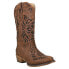 Фото #2 товара Roper Riley Glitz TooledInlay Snip Toe Cowboy Womens Brown Casual Boots 09-021-