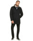 Men's Urban Walker Coat with Detachable Faux Rabbit Fur at Interior Collar