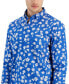Фото #3 товара Men's Vinta Floral Poplin Long Sleeve Button-Down Shirt, Created for Macy's