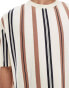 Фото #2 товара ASOS DESIGN oversized t-shirt in vertical stripe