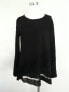 Фото #1 товара Style & Co Women's Scope Neck Lace Mesh Hem Crochet Sweater Black M