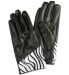 Фото #1 товара Inc International Concepts 289602 Animal-Print-Trim Faux Leather Gloves, Size L