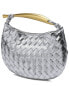 Фото #2 товара Tiffany & Fred Paris Woven Leather Top Handle Clutch Women's