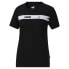 Фото #1 товара Puma Line Up Script Crew Neck Short Sleeve T-Shirt Womens Black Casual Tops 6787