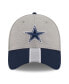 Фото #3 товара Men's Heather Silver Dallas Cowboys Stripe 39THIRTY Flex Hat
