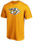 Men's Gold Nashville Predators Team Primary Logo T-shirt