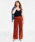 ფოტო #1 პროდუქტის Women's Wide-Leg Corduroy Pants, Created for Macy's