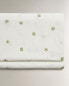 Clover print flat sheet