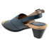 Фото #5 товара Trotters Mavis T2206-400 Womens Blue Narrow Leather Heeled Sandals Shoes 10.5