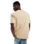 Tommy Jeans badge logo t-shirt in beige