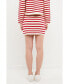 ფოტო #4 პროდუქტის Women's Knit Striped Mini Skirt