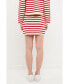 Фото #3 товара Women's Knit Striped Mini Skirt