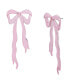 ფოტო #1 პროდუქტის Faux Stone Bow Statement Earrings