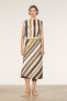 Striped leather top - limited edition