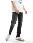 Фото #4 товара ASOS DESIGN tapered jeans in washed black with tint