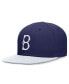 Фото #1 товара Men's Royal/White Brooklyn Dodgers Rewind Cooperstown True Performance Fitted Hat