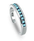 ფოტო #1 პროდუქტის Cubic Zirconia Channel Set Sterling Silver Toe Ring